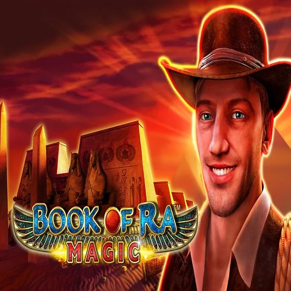 Book of Ra Magic slot visual from Greentube available on luckera-casino.eu.com